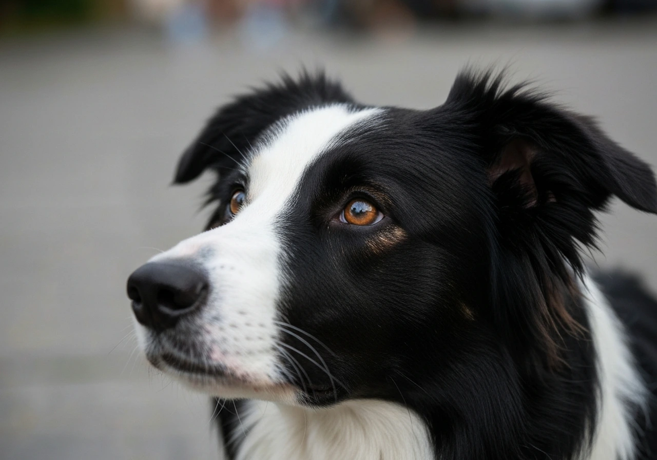 Portrait of a Border Collie