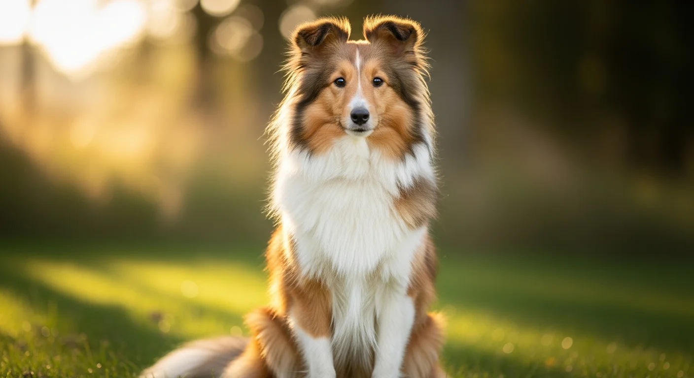Shetland Sheepdog elegant portrait