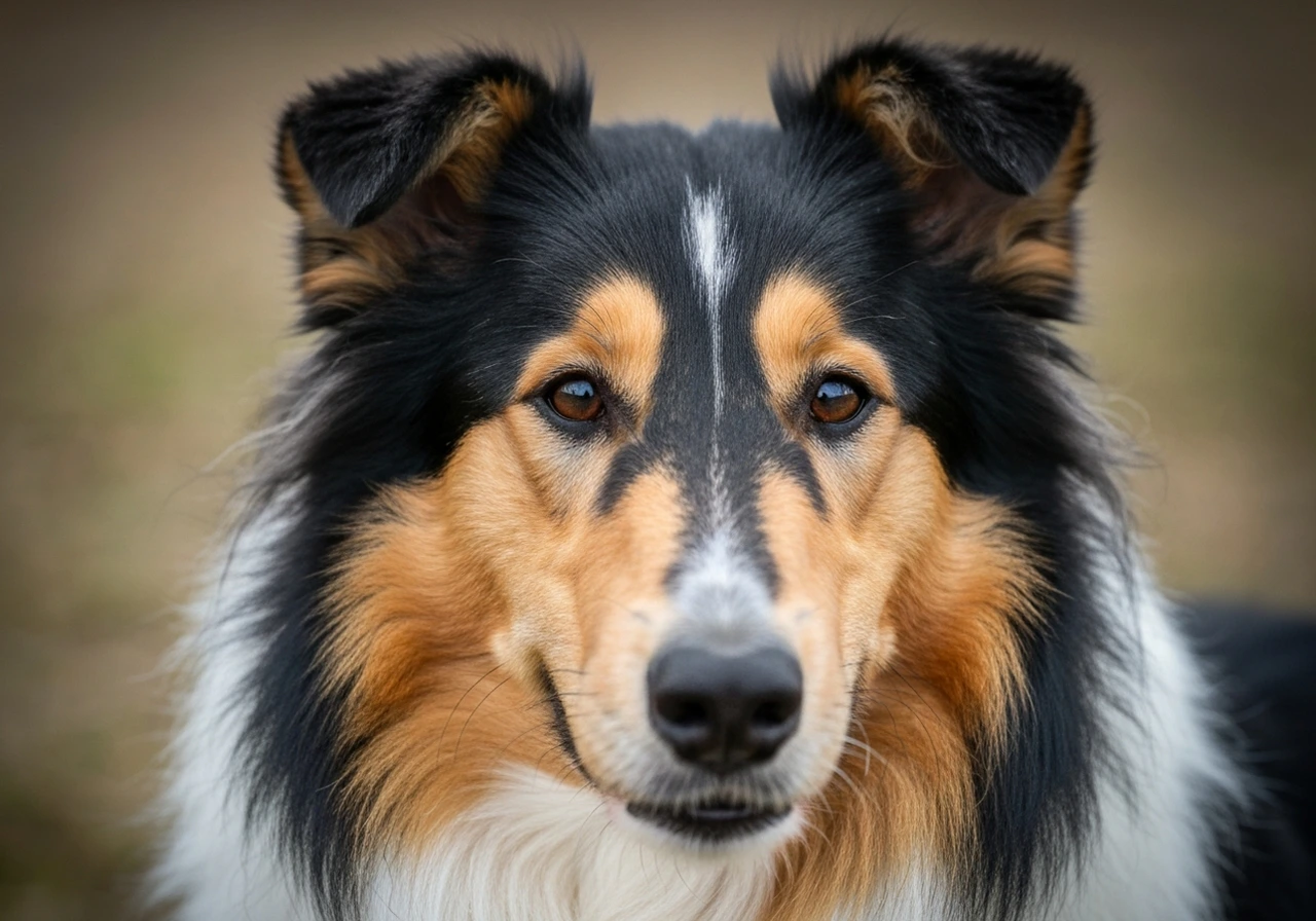 Portrait of a Collie